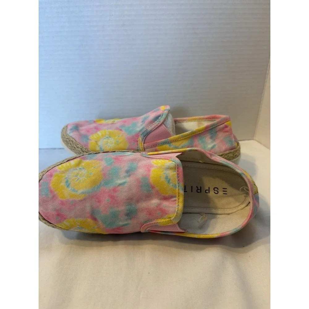 Esprit Erika Tie-Dye Slip On Espadrille Style With Jute Rope 8M‎ shoes